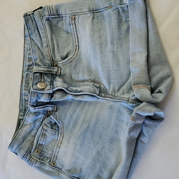 American Eagle Outfitters Hi-Rise Shortie Denim Short Sz 2 - Picture 9 of 9